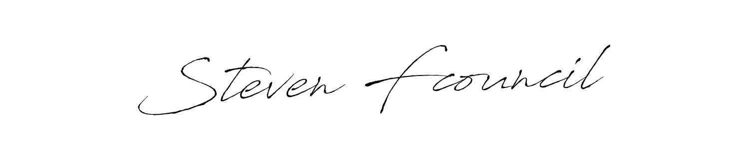 Once you've used our free online signature maker to create your best signature Antro_Vectra style, it's time to enjoy all of the benefits that Steven Fcouncil name signing documents. Steven Fcouncil signature style 6 images and pictures png