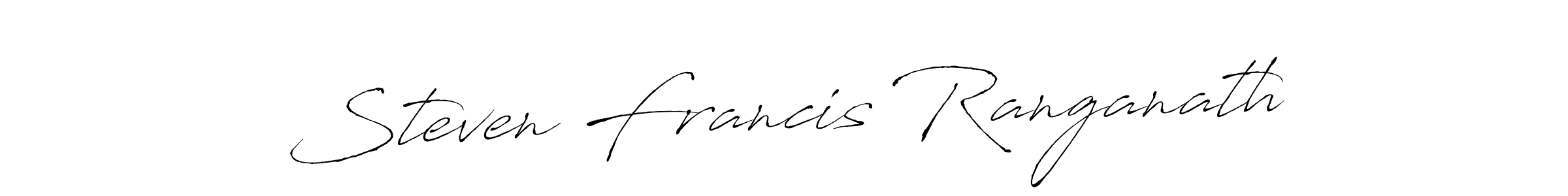 Design your own signature with our free online signature maker. With this signature software, you can create a handwritten (Antro_Vectra) signature for name Steven Francis Ranganath. Steven Francis Ranganath signature style 6 images and pictures png
