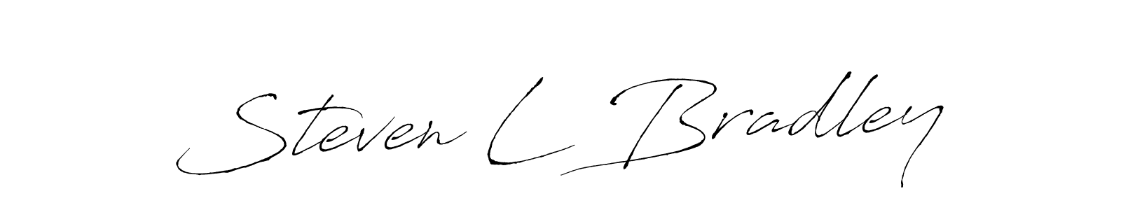 Create a beautiful signature design for name Steven L Bradley. With this signature (Antro_Vectra) fonts, you can make a handwritten signature for free. Steven L Bradley signature style 6 images and pictures png