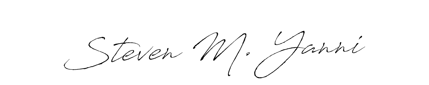 Antro_Vectra is a professional signature style that is perfect for those who want to add a touch of class to their signature. It is also a great choice for those who want to make their signature more unique. Get Steven M. Yanni name to fancy signature for free. Steven M. Yanni signature style 6 images and pictures png