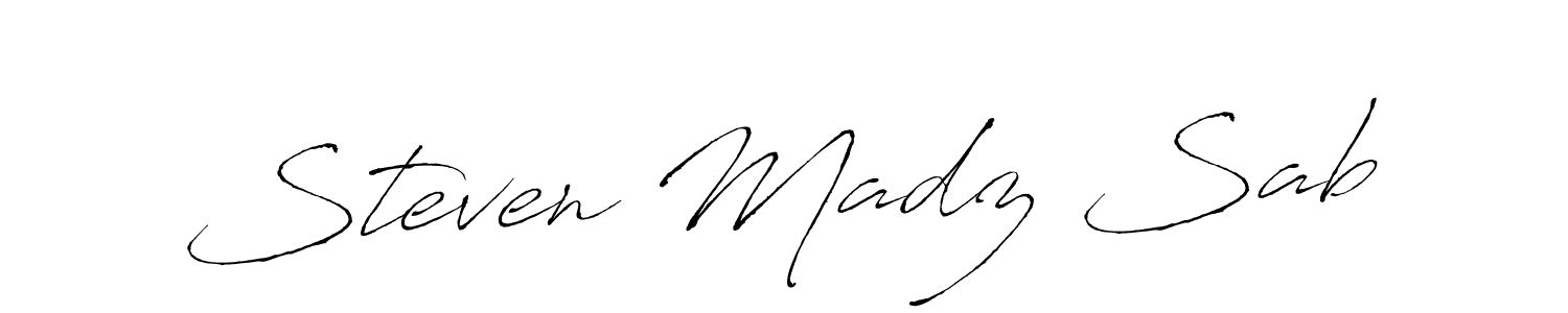 How to make Steven Madz Sab signature? Antro_Vectra is a professional autograph style. Create handwritten signature for Steven Madz Sab name. Steven Madz Sab signature style 6 images and pictures png