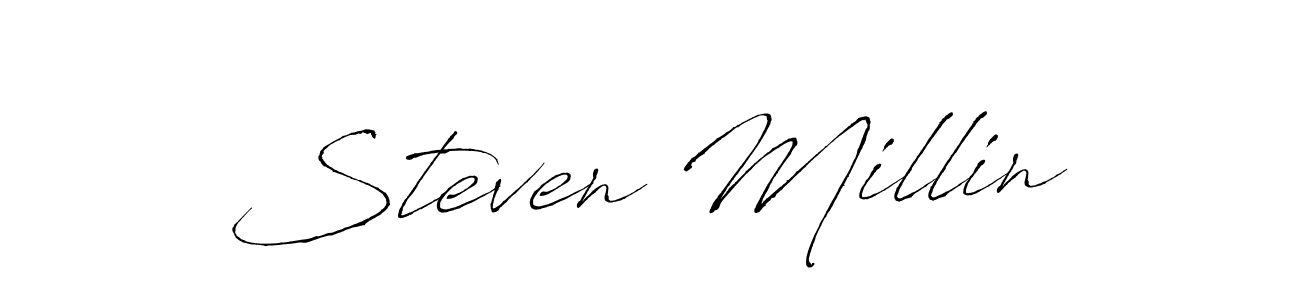 Best and Professional Signature Style for Steven Millin. Antro_Vectra Best Signature Style Collection. Steven Millin signature style 6 images and pictures png