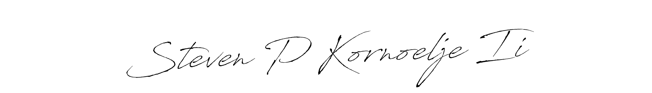 The best way (Antro_Vectra) to make a short signature is to pick only two or three words in your name. The name Steven P Kornoelje Ii include a total of six letters. For converting this name. Steven P Kornoelje Ii signature style 6 images and pictures png
