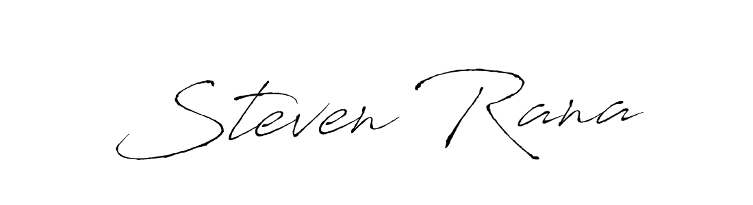 How to make Steven Rana name signature. Use Antro_Vectra style for creating short signs online. This is the latest handwritten sign. Steven Rana signature style 6 images and pictures png