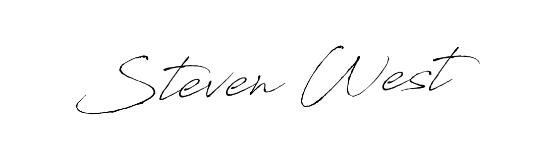 Also we have Steven West name is the best signature style. Create professional handwritten signature collection using Antro_Vectra autograph style. Steven West signature style 6 images and pictures png