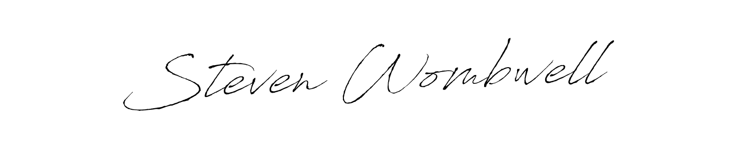 Use a signature maker to create a handwritten signature online. With this signature software, you can design (Antro_Vectra) your own signature for name Steven Wombwell. Steven Wombwell signature style 6 images and pictures png