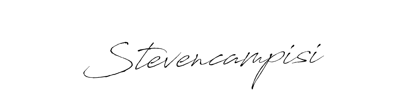 Use a signature maker to create a handwritten signature online. With this signature software, you can design (Antro_Vectra) your own signature for name Stevencampisi. Stevencampisi signature style 6 images and pictures png