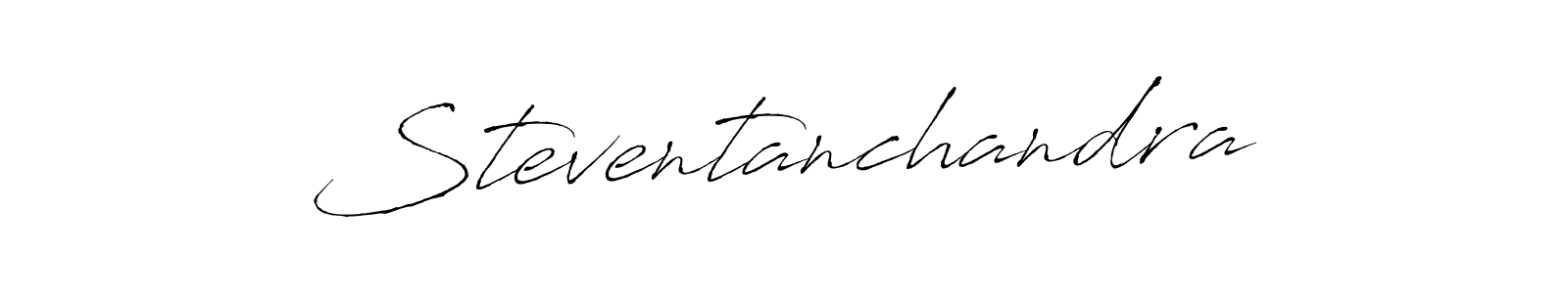 Make a beautiful signature design for name Steventanchandra. With this signature (Antro_Vectra) style, you can create a handwritten signature for free. Steventanchandra signature style 6 images and pictures png