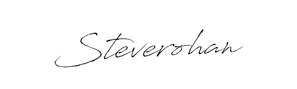 Steverohan stylish signature style. Best Handwritten Sign (Antro_Vectra) for my name. Handwritten Signature Collection Ideas for my name Steverohan. Steverohan signature style 6 images and pictures png