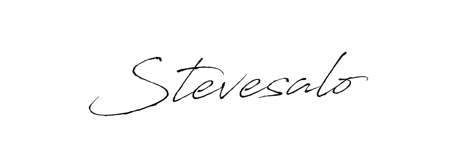 How to make Stevesalo name signature. Use Antro_Vectra style for creating short signs online. This is the latest handwritten sign. Stevesalo signature style 6 images and pictures png