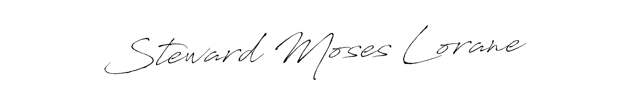Create a beautiful signature design for name Steward Moses Lorane. With this signature (Antro_Vectra) fonts, you can make a handwritten signature for free. Steward Moses Lorane signature style 6 images and pictures png