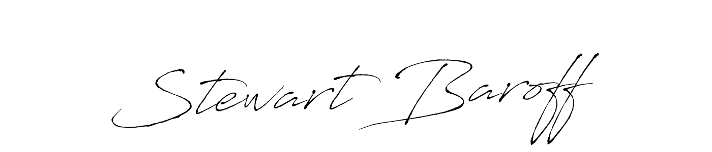 Design your own signature with our free online signature maker. With this signature software, you can create a handwritten (Antro_Vectra) signature for name Stewart Baroff. Stewart Baroff signature style 6 images and pictures png