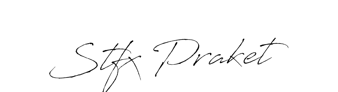 Design your own signature with our free online signature maker. With this signature software, you can create a handwritten (Antro_Vectra) signature for name Stfx Praket. Stfx Praket signature style 6 images and pictures png