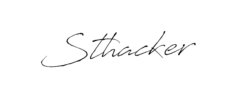 Design your own signature with our free online signature maker. With this signature software, you can create a handwritten (Antro_Vectra) signature for name Sthacker. Sthacker signature style 6 images and pictures png