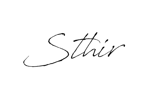 Similarly Antro_Vectra is the best handwritten signature design. Signature creator online .You can use it as an online autograph creator for name Sthir. Sthir signature style 6 images and pictures png