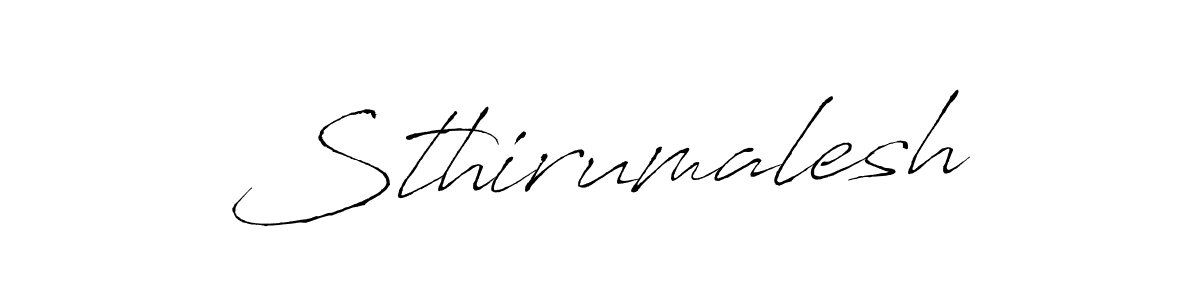 How to make Sthirumalesh name signature. Use Antro_Vectra style for creating short signs online. This is the latest handwritten sign. Sthirumalesh signature style 6 images and pictures png