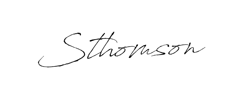 Make a short Sthomson signature style. Manage your documents anywhere anytime using Antro_Vectra. Create and add eSignatures, submit forms, share and send files easily. Sthomson signature style 6 images and pictures png
