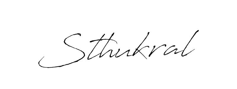 Use a signature maker to create a handwritten signature online. With this signature software, you can design (Antro_Vectra) your own signature for name Sthukral. Sthukral signature style 6 images and pictures png