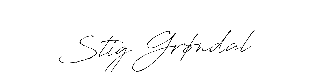 How to make Stig Grøndal name signature. Use Antro_Vectra style for creating short signs online. This is the latest handwritten sign. Stig Grøndal signature style 6 images and pictures png