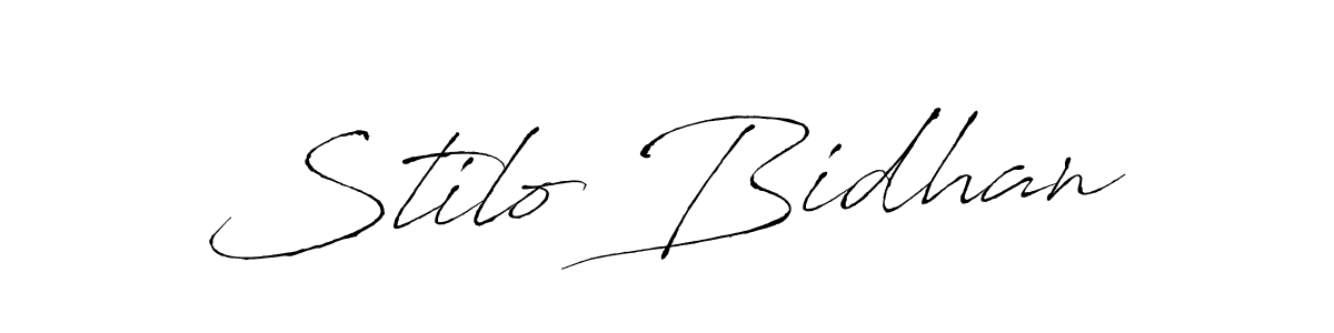 This is the best signature style for the Stilo Bidhan name. Also you like these signature font (Antro_Vectra). Mix name signature. Stilo Bidhan signature style 6 images and pictures png