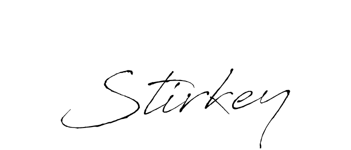 Create a beautiful signature design for name Stirkey. With this signature (Antro_Vectra) fonts, you can make a handwritten signature for free. Stirkey signature style 6 images and pictures png