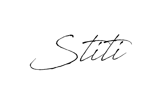 Design your own signature with our free online signature maker. With this signature software, you can create a handwritten (Antro_Vectra) signature for name Stiti. Stiti signature style 6 images and pictures png