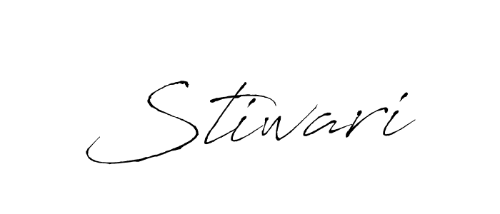 How to make Stiwari signature? Antro_Vectra is a professional autograph style. Create handwritten signature for Stiwari name. Stiwari signature style 6 images and pictures png