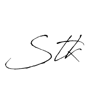 Best and Professional Signature Style for Stk. Antro_Vectra Best Signature Style Collection. Stk signature style 6 images and pictures png
