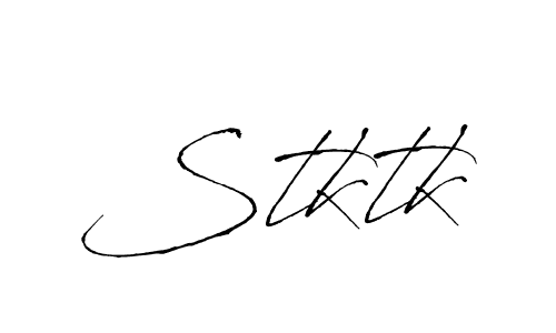 The best way (Antro_Vectra) to make a short signature is to pick only two or three words in your name. The name Stktk include a total of six letters. For converting this name. Stktk signature style 6 images and pictures png