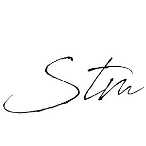 You should practise on your own different ways (Antro_Vectra) to write your name (Stm) in signature. don't let someone else do it for you. Stm signature style 6 images and pictures png