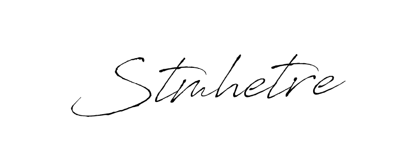 How to make Stmhetre name signature. Use Antro_Vectra style for creating short signs online. This is the latest handwritten sign. Stmhetre signature style 6 images and pictures png