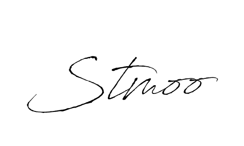 How to make Stmoo name signature. Use Antro_Vectra style for creating short signs online. This is the latest handwritten sign. Stmoo signature style 6 images and pictures png