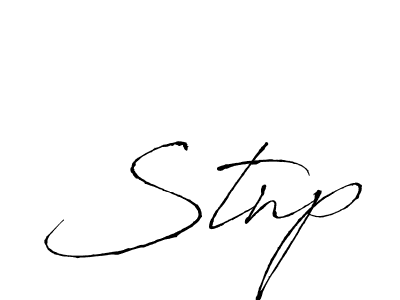 Create a beautiful signature design for name Stnp. With this signature (Antro_Vectra) fonts, you can make a handwritten signature for free. Stnp signature style 6 images and pictures png