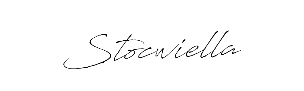 This is the best signature style for the Stocwiella name. Also you like these signature font (Antro_Vectra). Mix name signature. Stocwiella signature style 6 images and pictures png