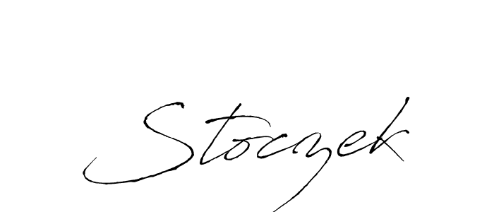 Create a beautiful signature design for name Stoczek. With this signature (Antro_Vectra) fonts, you can make a handwritten signature for free. Stoczek signature style 6 images and pictures png