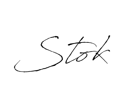 How to Draw Stok signature style? Antro_Vectra is a latest design signature styles for name Stok. Stok signature style 6 images and pictures png
