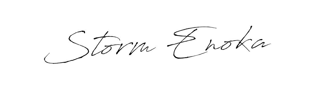 Create a beautiful signature design for name Storm Enoka. With this signature (Antro_Vectra) fonts, you can make a handwritten signature for free. Storm Enoka signature style 6 images and pictures png