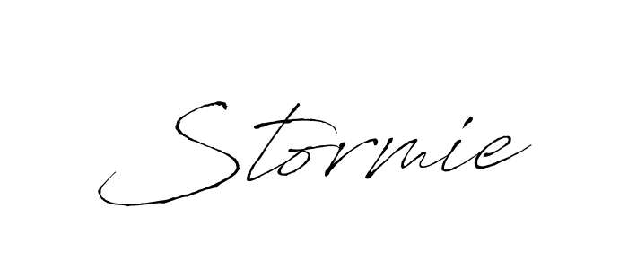 Design your own signature with our free online signature maker. With this signature software, you can create a handwritten (Antro_Vectra) signature for name Stormie. Stormie signature style 6 images and pictures png