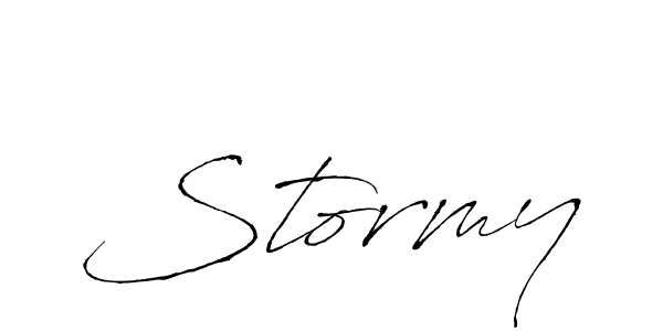 Design your own signature with our free online signature maker. With this signature software, you can create a handwritten (Antro_Vectra) signature for name Stormy. Stormy signature style 6 images and pictures png