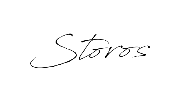 Create a beautiful signature design for name Storos. With this signature (Antro_Vectra) fonts, you can make a handwritten signature for free. Storos signature style 6 images and pictures png