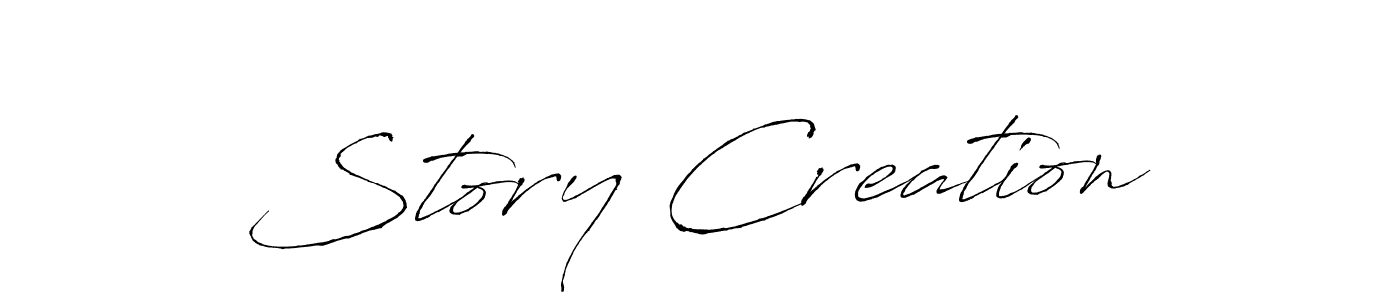 It looks lik you need a new signature style for name Story Creation. Design unique handwritten (Antro_Vectra) signature with our free signature maker in just a few clicks. Story Creation signature style 6 images and pictures png