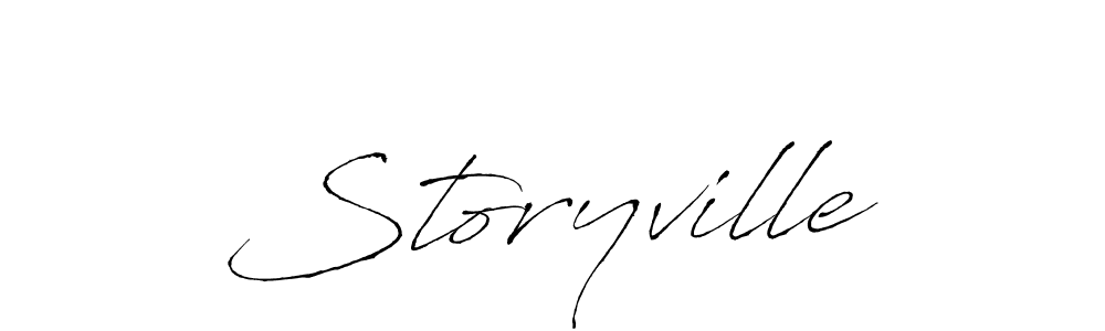 Make a beautiful signature design for name Storyville. With this signature (Antro_Vectra) style, you can create a handwritten signature for free. Storyville signature style 6 images and pictures png