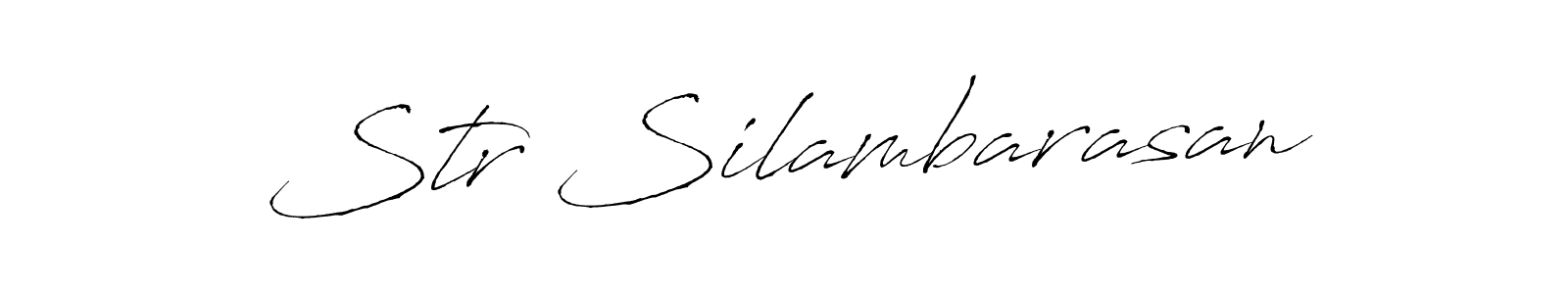 Also You can easily find your signature by using the search form. We will create Str Silambarasan name handwritten signature images for you free of cost using Antro_Vectra sign style. Str Silambarasan signature style 6 images and pictures png
