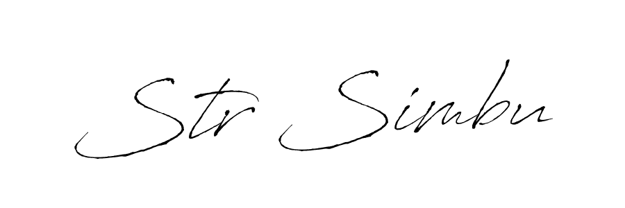 You should practise on your own different ways (Antro_Vectra) to write your name (Str Simbu) in signature. don't let someone else do it for you. Str Simbu signature style 6 images and pictures png