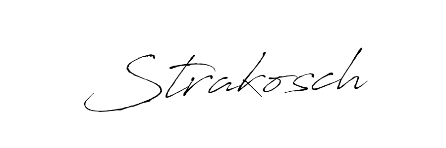Strakosch stylish signature style. Best Handwritten Sign (Antro_Vectra) for my name. Handwritten Signature Collection Ideas for my name Strakosch. Strakosch signature style 6 images and pictures png