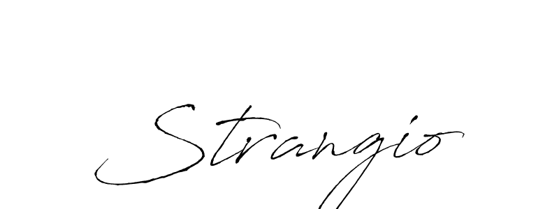 Design your own signature with our free online signature maker. With this signature software, you can create a handwritten (Antro_Vectra) signature for name Strangio. Strangio signature style 6 images and pictures png