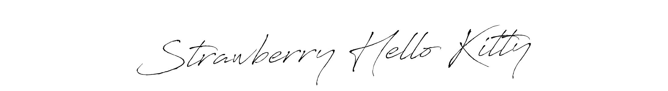 You should practise on your own different ways (Antro_Vectra) to write your name (Strawberry Hello Kitty) in signature. don't let someone else do it for you. Strawberry Hello Kitty signature style 6 images and pictures png