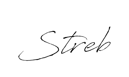 Antro_Vectra is a professional signature style that is perfect for those who want to add a touch of class to their signature. It is also a great choice for those who want to make their signature more unique. Get Streb name to fancy signature for free. Streb signature style 6 images and pictures png