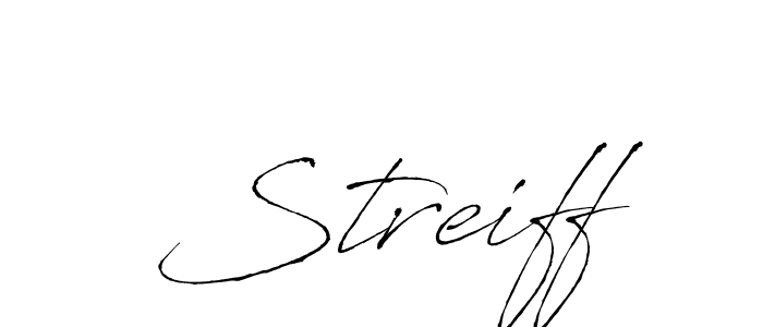 Antro_Vectra is a professional signature style that is perfect for those who want to add a touch of class to their signature. It is also a great choice for those who want to make their signature more unique. Get Streiff name to fancy signature for free. Streiff signature style 6 images and pictures png