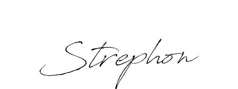 The best way (Antro_Vectra) to make a short signature is to pick only two or three words in your name. The name Strephon include a total of six letters. For converting this name. Strephon signature style 6 images and pictures png